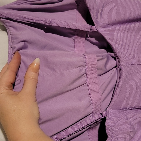 Love & Sports Violet Velour Body Suit - Picture 4 of 5